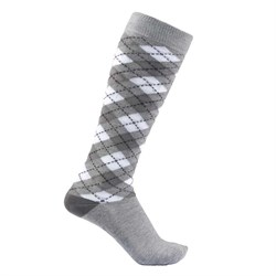 Equipage "Lax Argyle" strømper - Smoked pearl