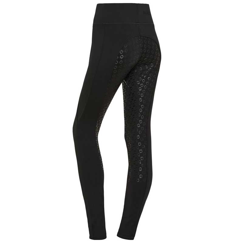 Equipage vinter ridetights "Safina" m. fuldgrip - sort fra siden