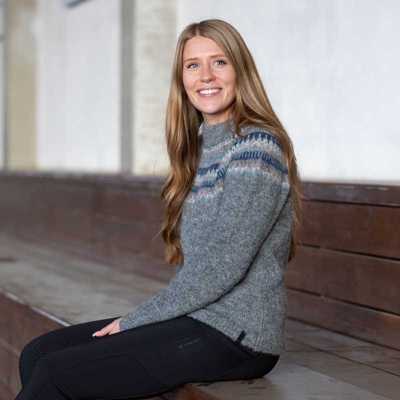 Equipage striktrøje "Washington" - dark grey melange