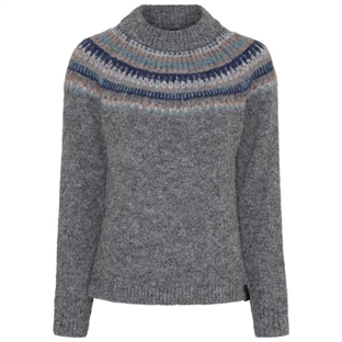 Equipage striktrøje "Washington" - dark grey melange
