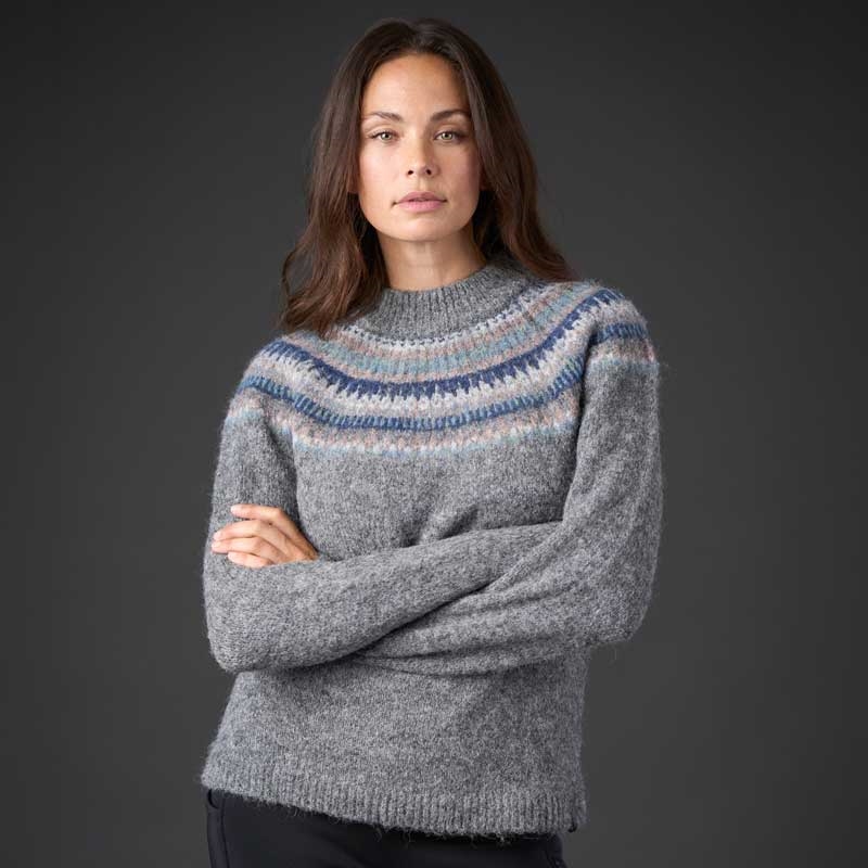 Equipage striktrøje "Washington" - dark grey melange