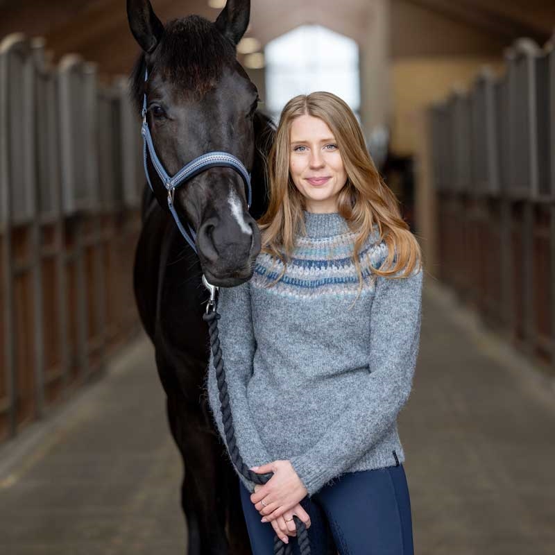 Equipage striktrøje "Washington" - dark grey melange