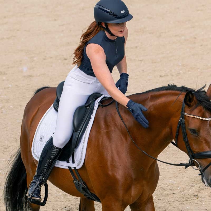 Eskadron underlag "Softshell Jewel" - hvid