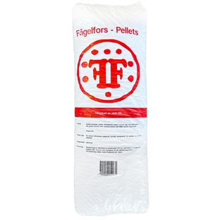 Fågelfors 8mm. træpiller, løse sække 16kg.