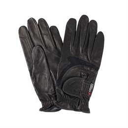 Catago "Feel" ridehandsker, skind - sort