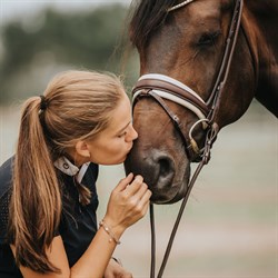 Finesse Bridles trense rundsyet - brun/beige