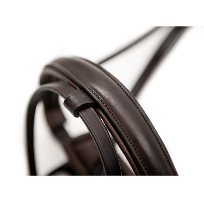 Finesse Bridles rundsyet trense brun/brun foring