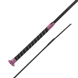 Fleck dressurpisk "Crystal Wrapped" - sort/pink