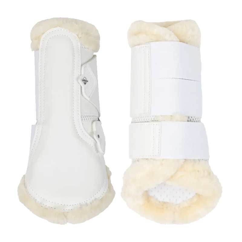 Lemieux gamacher "Fleece Edge Mesh" - hvid/natur