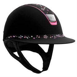 Samshield Miss Shield Shadowmatt - sort/Flower Swarovski Jewelry-pink + fuchsia trim