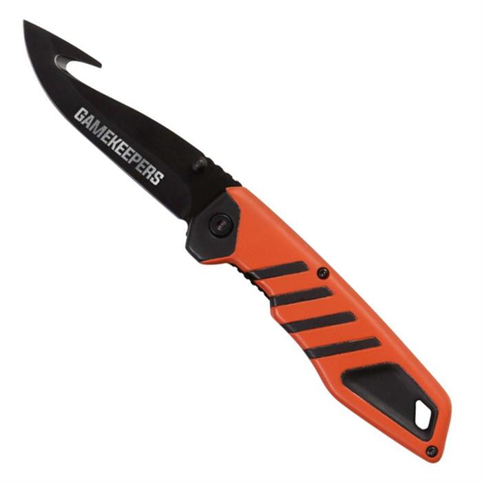 Gamekeeper drop point foldekniv - Orange - Køb hos Lundemøllen