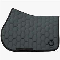 Cavalleria Toscana "Geometric Quilted" sadelunderlag - grå