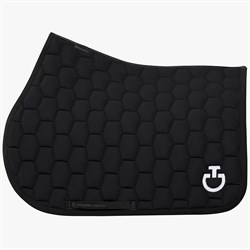 Cavalleria Toscana "Geometric Quilted" sadelunderlag - sort