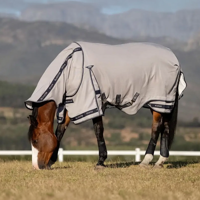 LeMieux insektdækken \'\'Kudos Gladiator Fly Rug" - grå