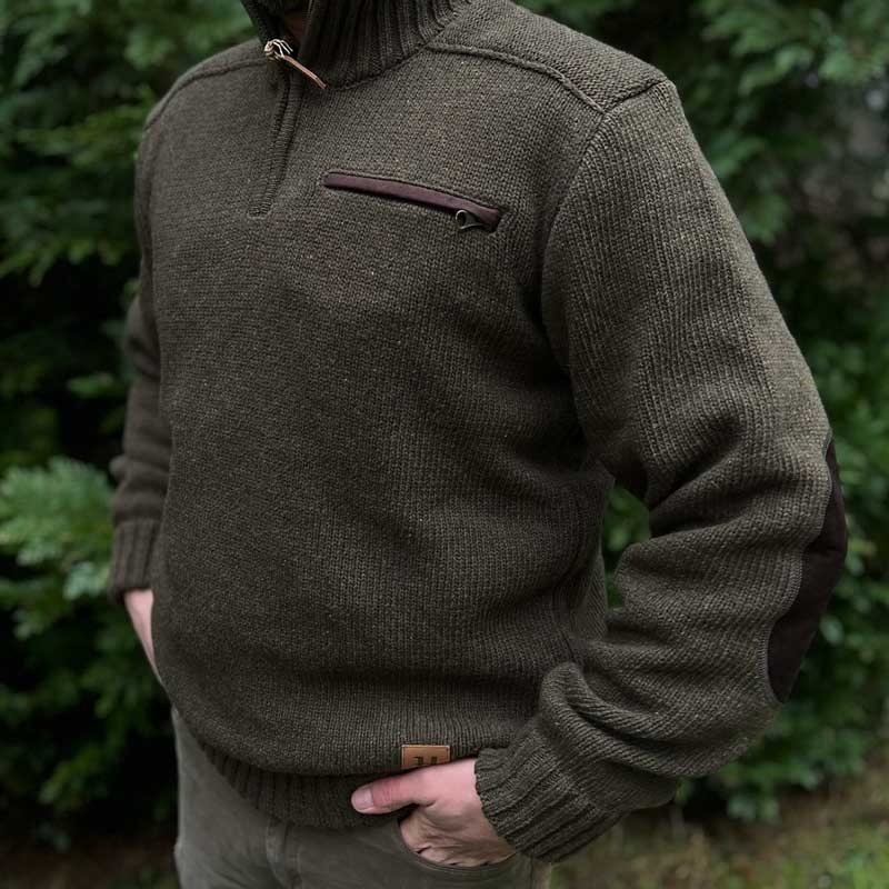 Härkila Annaboda 2,0 HSP knit pulover - Willow Green forfra