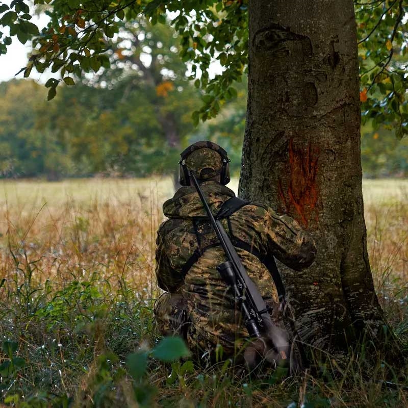 Härkila Deer Stalker camo HWS Jakke bagfra på jagt