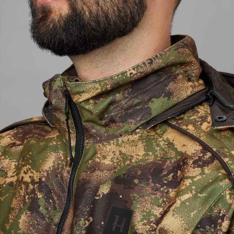 Härkila Deer Stalker camo HWS Jakke tæt på krave
