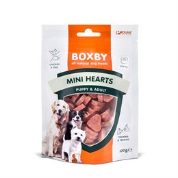 Boxby Puppy Snack - mini hearts - Køb hos Lundemøllen