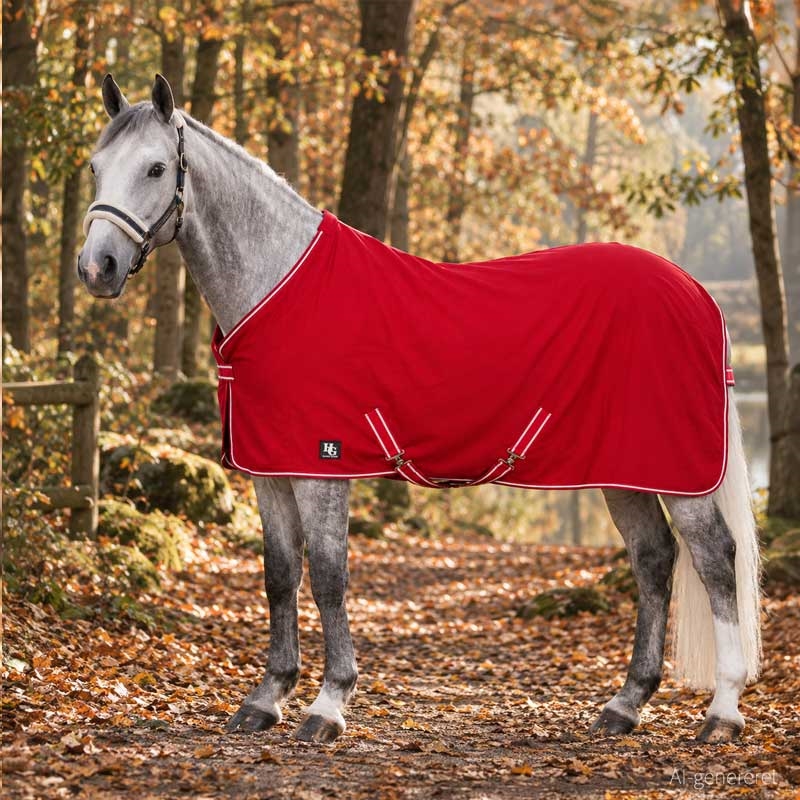 HorseGuard fleecedækken - rød AI