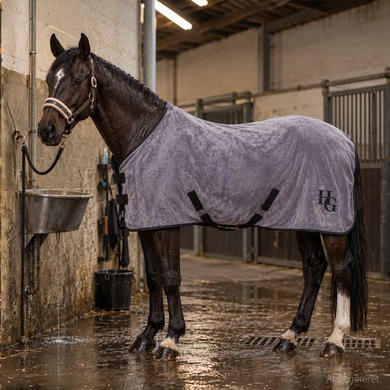 Horseguard tørredækken "Leland Micro Dry\'\' - grå AI