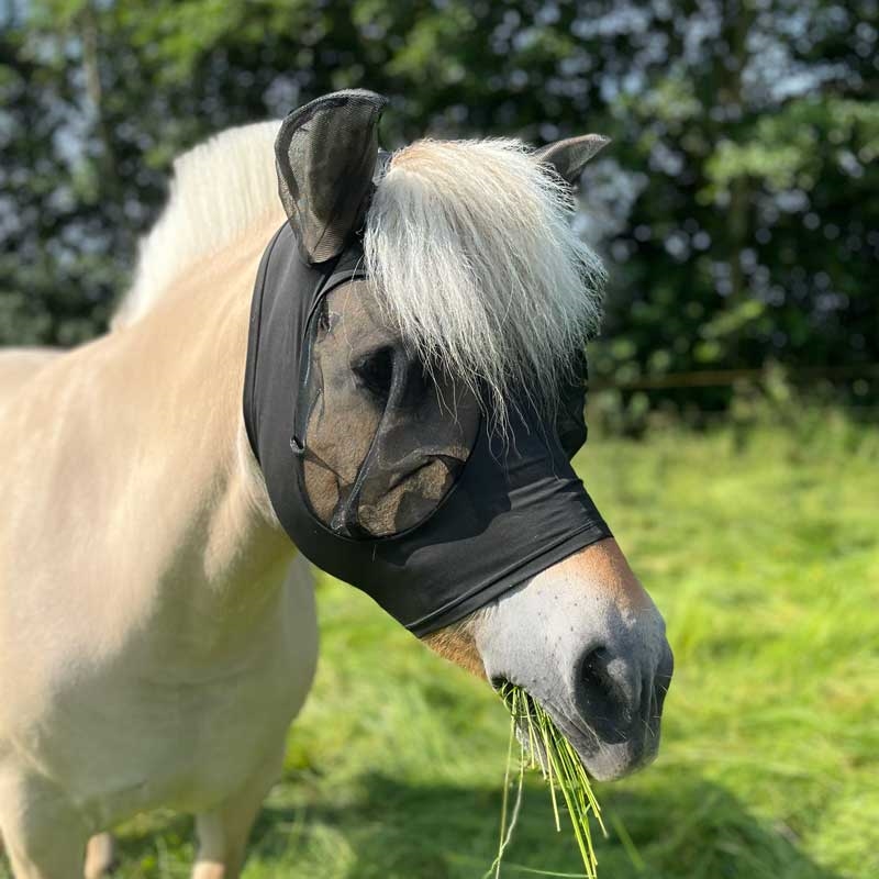 HorseGuard fluemaske "Lycra" - sort
