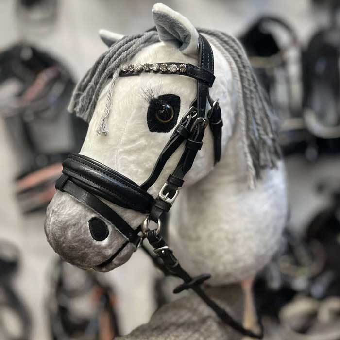 HKM trense til kæphest - sort