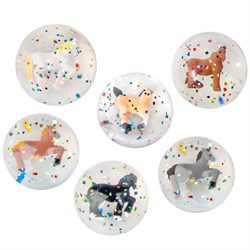 Hoppebold m. hest & glitter