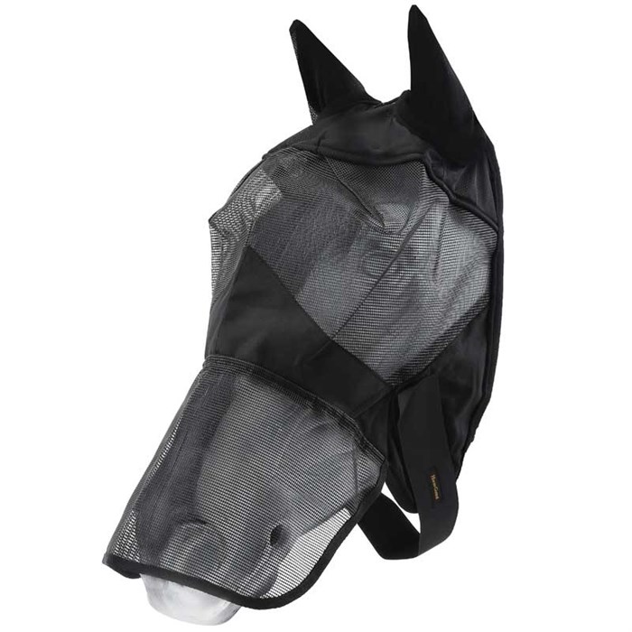 HorseGuard fluemaske m/mulebeskytter soft - Sort