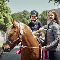 Se den fine rainbow grime fra HorseGuard på hest