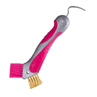 Imperial Riding hovrenser med 2 børster - pink/grå