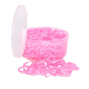 Imperial Riding manelastikker i silicone 500stk - pink