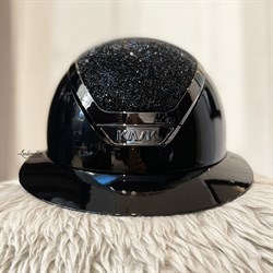 KASK Star Lady Pure Shine ridehjelm - Black m. Crystals Midnight, Black