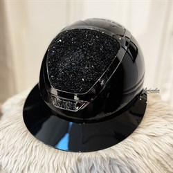 KASK Star Lady Pure Shine ridehjelm - Black m. Crystals Midnight, Black