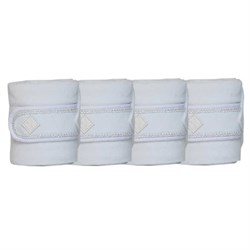 Kentucky Fleece Bandager "Pearls" - Hvid