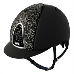 KEP Cromo ridehjelm - Textile black, Damask 