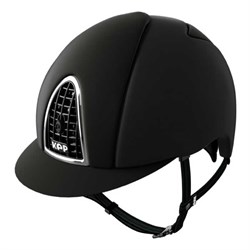 KEP Cromo ridehjelm - Textile black, Chrome Silver