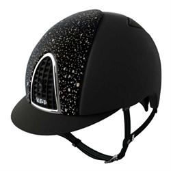 KEP Cromo ridehjelm - Textile black, Sparkling Black
