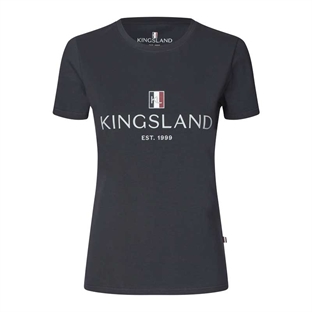 Kingsland Classic ladies "Logo T-shirt" - navy forfra