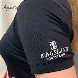 Kingsland Classic pique polo til dame i sort hos Lundemøllen
