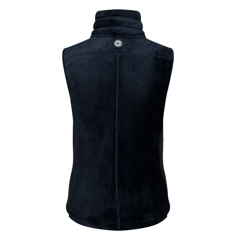 navy vest i fleece fra kingsland