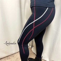 Kingsland ridetights burgundy cross fra siden