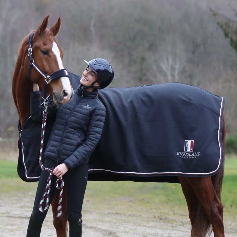 Kingsland Classic fleecedækken "Show Rug" - navy