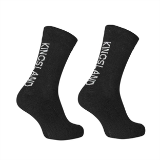 Kingsland uldstrømper "Aiden Woolmix" 2-pak - sort
