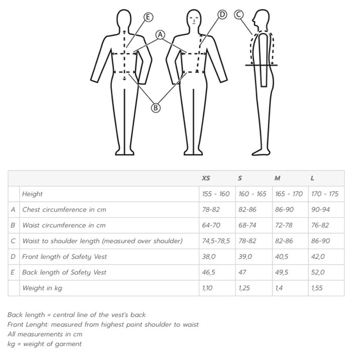 Komperdell Slim Fit sikkerhedsvest lvl3 - dame