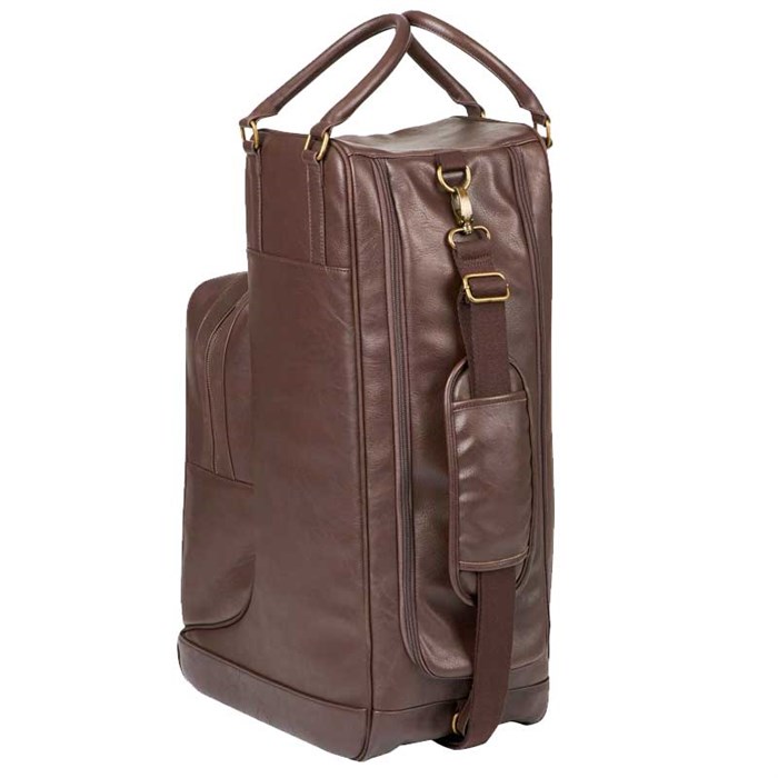 LeMieux støvletaske i kunstlæder brun bagfra