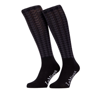 LeMieux ''Aspen houndstooth socks" - sort