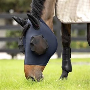 Lemieux fluemaske "Bug Relief Fly Mask" - navy på fold