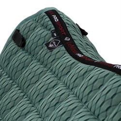 oppefra LeMieux Dressage Carbon Mesh Air underlag - sage