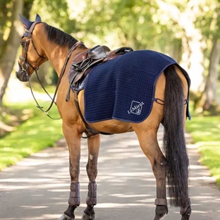 LeMieux ''Clima-tek" lændedækken - navy set lidt bagfra