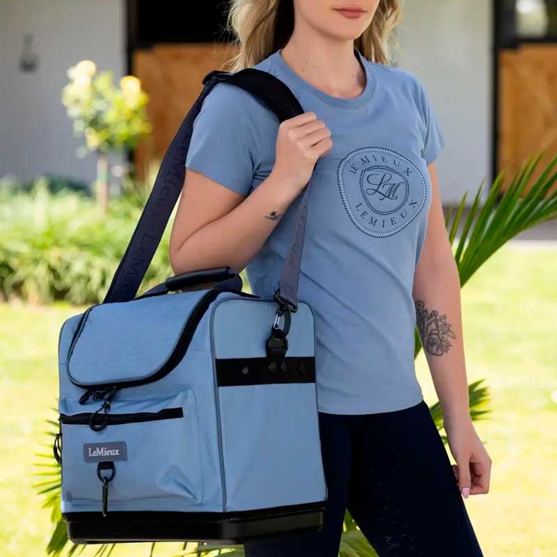 Lemieux "Elite pro" strigletaske - Powder Blue med rytter